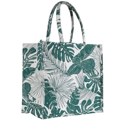 Juco Summer Tote: Green Leaf