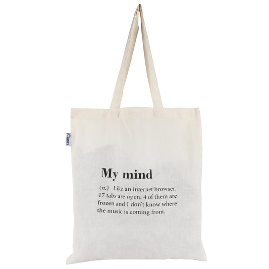 Cotton Tote My Mind