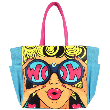 Pop Tote Jute : WOW