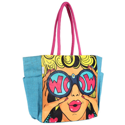 Pop Tote Jute : WOW