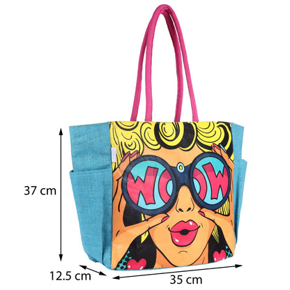 Pop Tote Jute : WOW